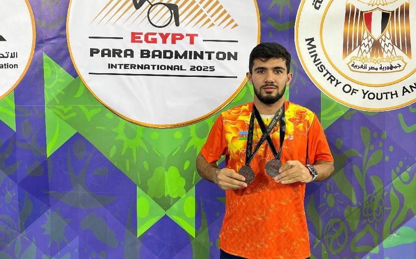 Azərbaycan parabadmintonçusu Misirdə iki bürünc medal qazanıb