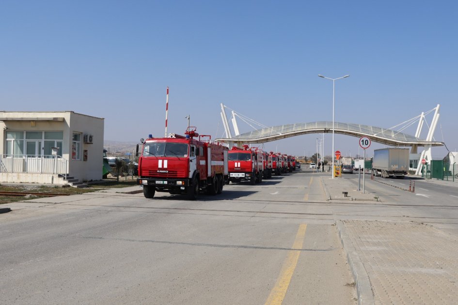 Azərbaycan Prezidentinin tapşırığına əsasən FHN Qırğızıstana maddi-texniki yardım göndərib