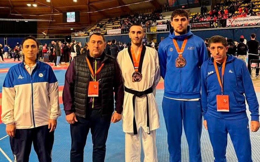 Azərbaycanın iki taekvondoçusu Niderlandda medal qazanıb