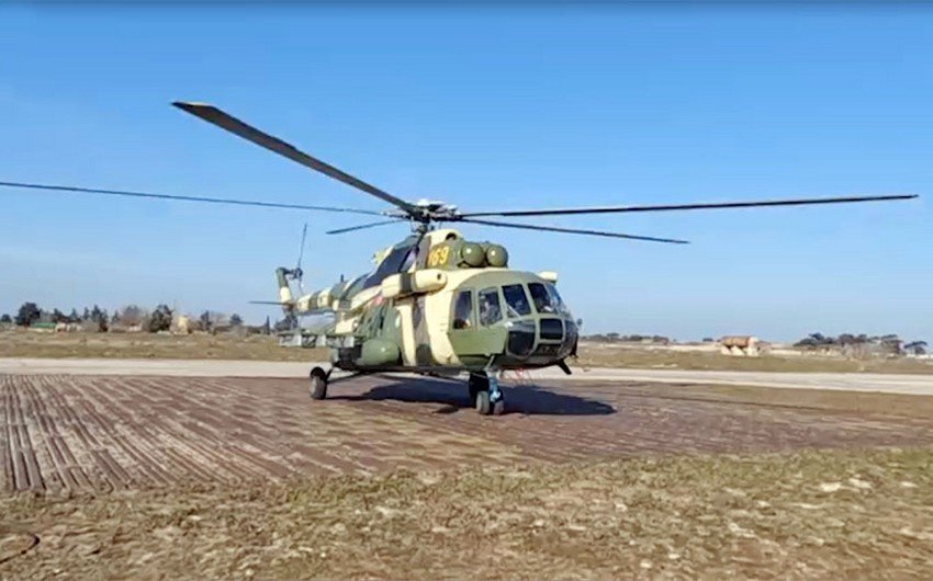 HHQ-nin helikopterləri şərti hava kəşfiyyatı aparıblar -