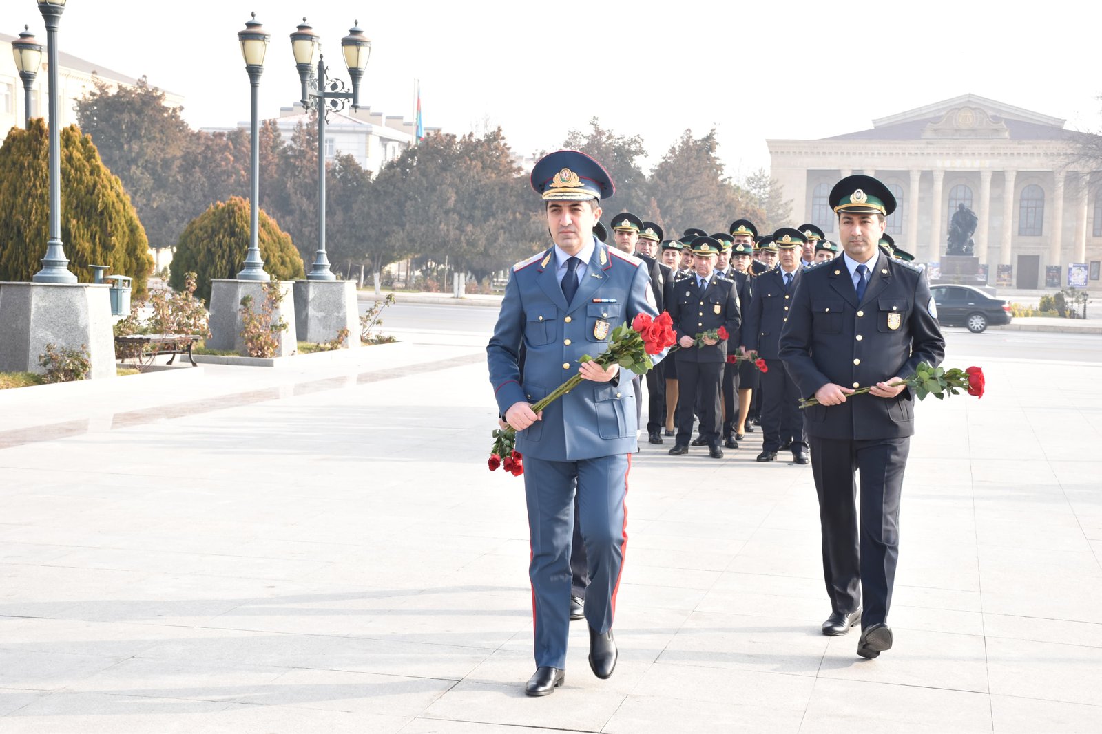 Naxçıvan gömrükçüləri Heydər Əliyev Muzeyini ziyarət ediblər -