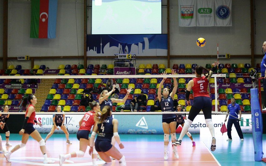 Qadın voleybolçular arasında Azərbaycan çempionatında VI turun oyunları baş tutub