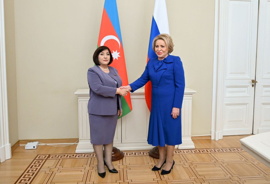 Sahibə Qafarova Valentina Matviyenko ilə görüşüb