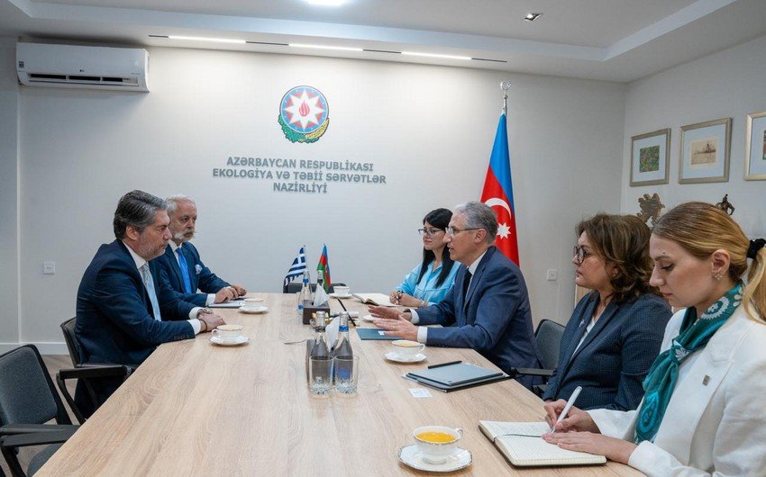 Yunanıstanın Azərbaycandakı fövqəladə və səlahiyyətli səfiri ilə görüş keçirilib